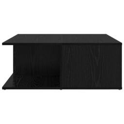 Berkfield Home Modern Coffee Table Black oak 80 x 80 x 31 cm Engineered wood - thumbnail 7
