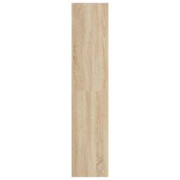 Berkfield Home Classic Book Cabinet/TV Cabinet Sonoma Oak 36x30x143 cm Engineere in Light Tan - Size: 36 x 30 x 143 cm - thumbnail 9