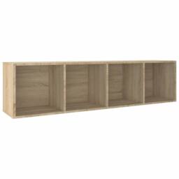 Berkfield Home Classic Book Cabinet/TV Cabinet Sonoma Oak 36x30x143 cm Engineere in Light Tan - Size: 36 x 30 x 143 cm - thumbnail 7