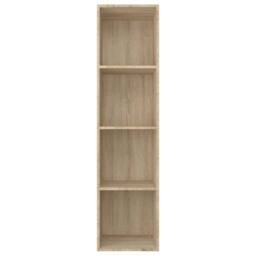 Berkfield Home Classic Book Cabinet/TV Cabinet Sonoma Oak 36x30x143 cm Engineere in Light Tan - Size: 36 x 30 x 143 cm - thumbnail 6