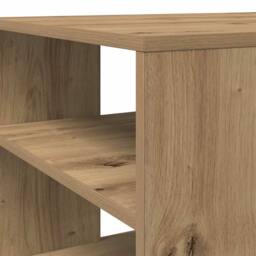 Berkfield Home Durable Coffee Table Artisan Oak 100x50x40 cm Engineered Wood in Brown - Size: 100 x 50 x 40 cm - thumbnail 7