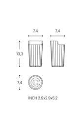 Cosmic Toothbrush Holder, Bathroom Tumbler, Beige, Avenir Collection in Light Sand - thumbnail 7