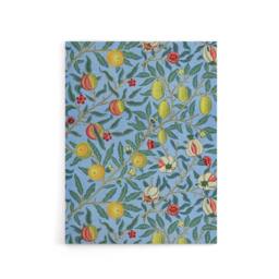 "Artery8 Four Fruits Vibrant Pattern Canvas Wall Art Print William Morris in Black - Size: W24"" x H32""" - thumbnail 1