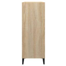 Berkfield Home Sideboard Sonoma Oak 69.5x32.5x90 cm Engineered Wood in Light Tan - thumbnail 4