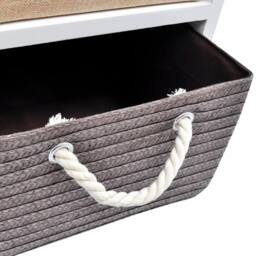 Berkfield Home Storage Cabinet 4 Drawers Wood in White - thumbnail 5