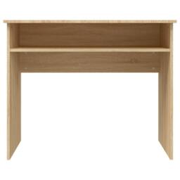 Berkfield Home Desk Sonoma Oak 90x50x74 cm Engineered Wood in Brown - Size: 90 x 50 x 74 cm - thumbnail 4