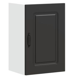 Berkfield Home Kitchen Wall Cabinet Kalmar Black Engineered Wood - thumbnail 2