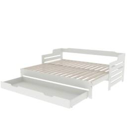 Merax White Daybed with Trundle & Storage Drawer - Size: Single - thumbnail 7