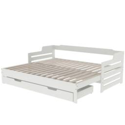 Merax White Daybed with Trundle & Storage Drawer - Size: Single - thumbnail 6