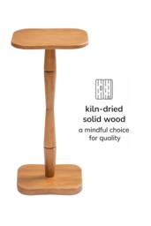 MH London Solid Mango Wood Free-Form Side Table, Accent End Table - Jasmine in Light Beige - thumbnail 5