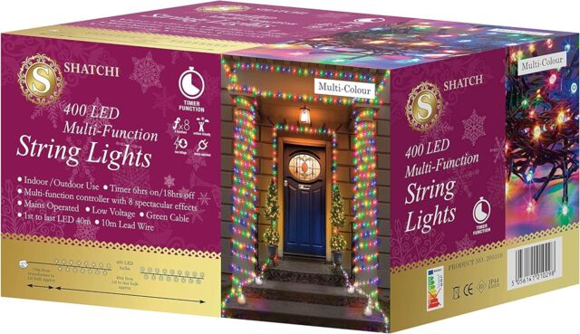 Shatchi 400LEDs Multifunction Timer String Fairy Lights 40M Indoor/Outdoor Decorations - image 1