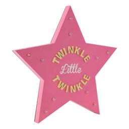 Orsina Premier Kids Twinkle Twinkle LED Light Star in Pink - thumbnail 3