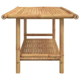 Berkfield Home Coffee Table 110x55x45 cm Bamboo in Brown - Size: 110 x 55 x 45 cm - thumbnail 4