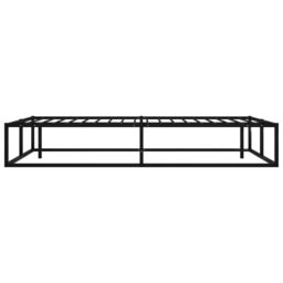 Berkfield Home Bed Frame Black Metal 120x200 cm - Size: Small Double - thumbnail 4