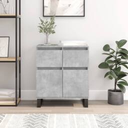 Berkfield Home Sideboard Concrete Grey 60x35x70 cm Engineered Wood - Size: 60 x 35 x 70 cm - thumbnail 2