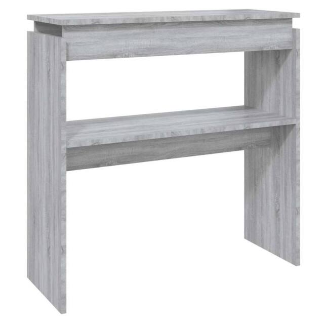 Berkfield Home Console Table Grey Sonoma 80x30x80 cm Engineered Wood - Size: 80 x 30 x 80 cm - image 1