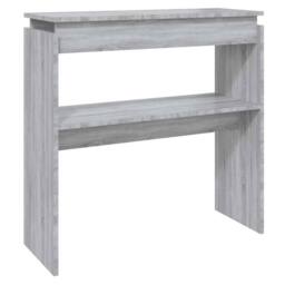 Berkfield Home Console Table Grey Sonoma 80x30x80 cm Engineered Wood - Size: 80 x 30 x 80 cm