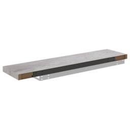 Berkfield Home Floating Wall Shelf Concrete Grey 90x23.5x3.8 cm MDF - thumbnail 6