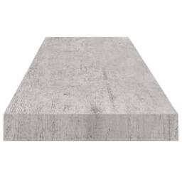 Berkfield Home Floating Wall Shelf Concrete Grey 90x23.5x3.8 cm MDF - thumbnail 5