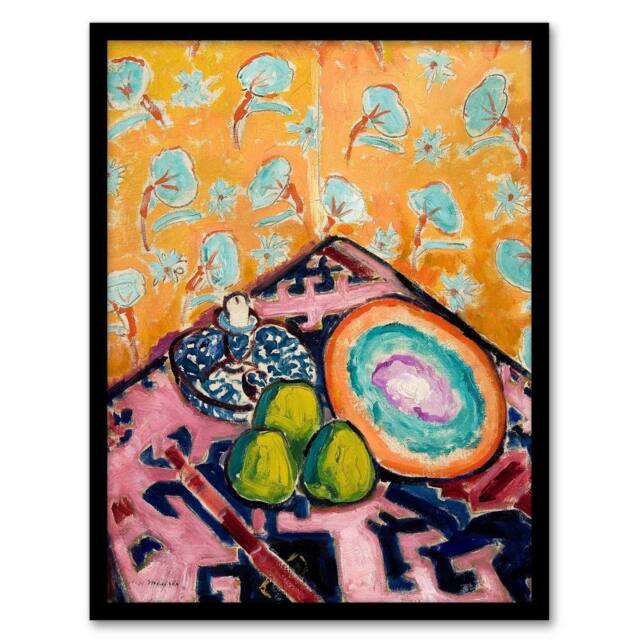 Artery8 Alfred Henry Maurer Colourful Still Life Painting Framed Art Print - Size: A4 - image 1