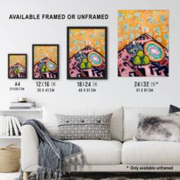 Artery8 Alfred Henry Maurer Colourful Still Life Painting Framed Art Print - Size: A4 - thumbnail 3