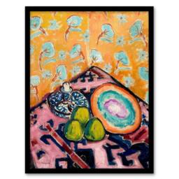 Artery8 Alfred Henry Maurer Colourful Still Life Painting Framed Art Print - Size: A4 - thumbnail 1