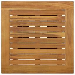 Berkfield Home Bar Table Black 60x60x110 cm Poly Rattan & Solid Acacia Wood - Size: 60 x 60 x 110 cm - thumbnail 4