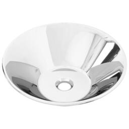 Berkfield Home Wash Basin 42x14 cm Ceramic Silver - thumbnail 1