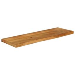 Berkfield Home Table Top Live Edge 120x20x3.8 cm Solid Wood Mango in Brown - thumbnail 2