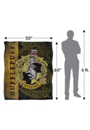Warner Brothers Harry Potter House Crest Hufflepuff Blanket 152 x 127 cm in White - thumbnail 5