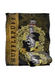 Warner Brothers Harry Potter House Crest Hufflepuff Blanket 152 x 127 cm in White - thumbnail 2