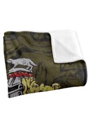 Warner Brothers Harry Potter House Crest Hufflepuff Blanket 152 x 127 cm in White - thumbnail 3
