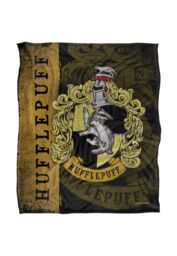 Warner Brothers Harry Potter House Crest Hufflepuff Blanket 152 x 127 cm in White - thumbnail 1