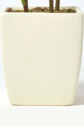 Homescapes Artificial Peonies in Decorative Pot, 48 cm Tall in Cream - thumbnail 3