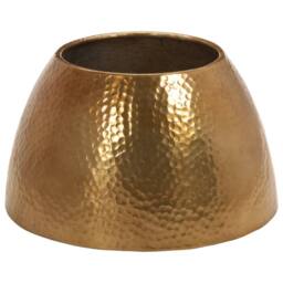 Berkfield Home Coffee Table Hammered Aluminium √ò 50x30 cm Brass in Yellow - thumbnail 3