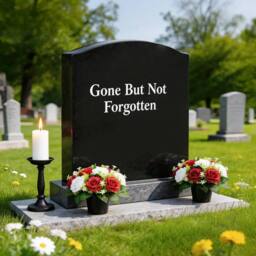 SPETLEK 2 Pack Artificial Grave Flowers Silk Cemetery Floral red - Size: 0.6m2 - thumbnail 4