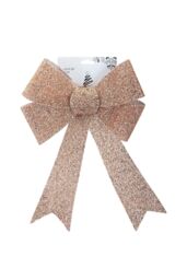 VFM e-Store Tinsel Bow Light Up Christmas Decoration X Rose Gold