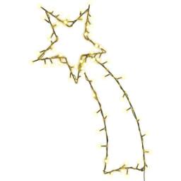 Berkfield Home Stunning Christmas Lights Shooting Star Silhouette 80 LEDs Warm White in Black - thumbnail 3
