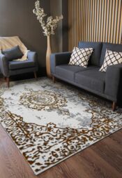 RugsX Allure Rug in Gold - Size: 140 cm x 190 cm - thumbnail 5