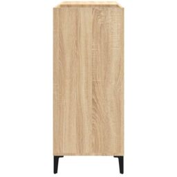 Berkfield Home Record Cabinet Sonoma Oak 84.5x38x89 cm Engineered Wood in Brown - thumbnail 6