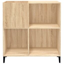 Berkfield Home Record Cabinet Sonoma Oak 84.5x38x89 cm Engineered Wood in Brown - thumbnail 5