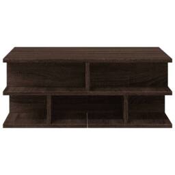 Berkfield Home Decorative Coffee Table Brown Oak 70x70x29 cm Engineered Wood - Size: 70 x 70 x 29 cm - thumbnail 5