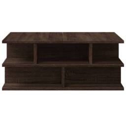 Berkfield Home Decorative Coffee Table Brown Oak 70x70x29 cm Engineered Wood - Size: 70 x 70 x 29 cm - thumbnail 6