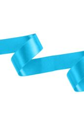 Neel Blue Double Sided Satin Polyester Ribbon Roll, 40mm x 10 Metres in Turquoise