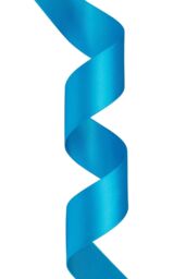 Neel Blue Double Sided Satin Polyester Ribbon Roll, 40mm x 10 Metres in Turquoise - thumbnail 3
