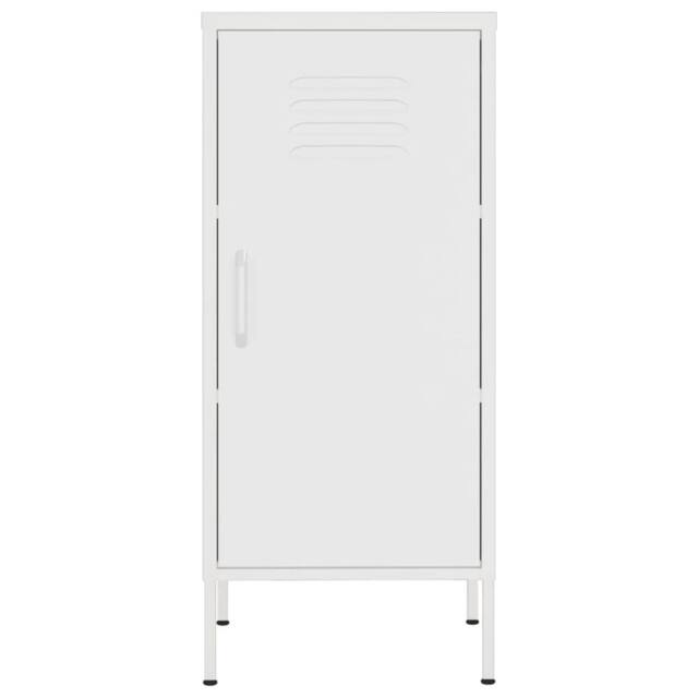 Berkfield Home Storage Cabinet White 42.5x35x101.5 cm Steel - image 1