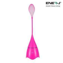 ENER-J LED Table Lamp with Bluetooth Speaker - Pink in White - Size: 25 cm diameter x 19 cm high - thumbnail 2