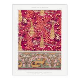 Artery8 Maurice Pillard Verneuil Framed Wall Art Flowers Pheasants & Foxes Patterns - Size: A4 - thumbnail 3