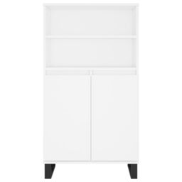Berkfield Home Highboard White 60x36x110 cm Engineered Wood - Size: 60 x 36 x 110 cm - thumbnail 6