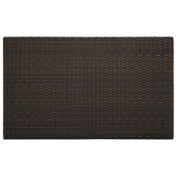 Berkfield Home Garden Bar Table Brown 100x60.5x110.5 cm Poly Rattan - thumbnail 4